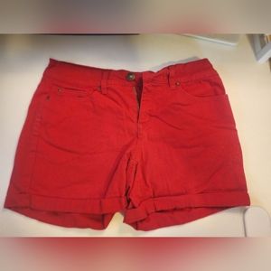 Red faded glory shorts 4 inch inseam